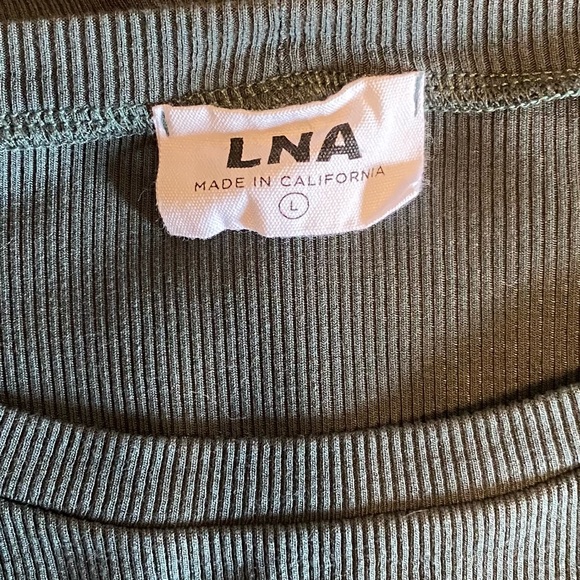 LNA Cropped Ribbed Tee - Picture 5 of 8